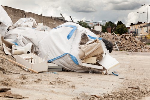Properly organized waste inside a skip in Redbridge