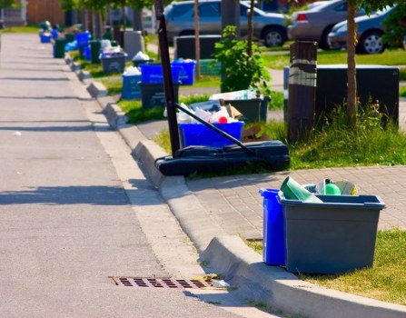 Contractors managing construction waste in Redbridge